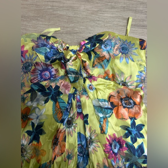 Anthropologie Floral Strapless Maxi Dress - Picture 3 of 4